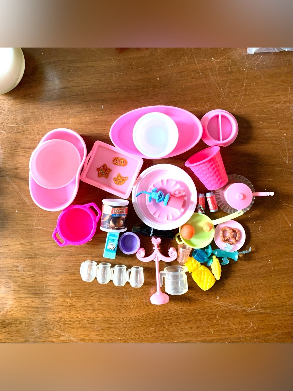 Barbie sized mini play food and dishes
